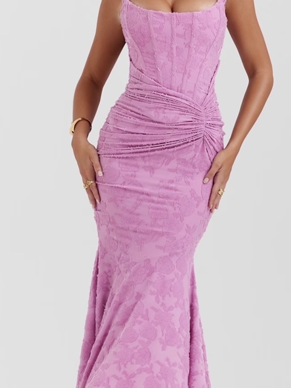 House of CB Warm Pink Cesca Dress- Size Medium M UK sizing= US 6-8 - Picture 8 of 10